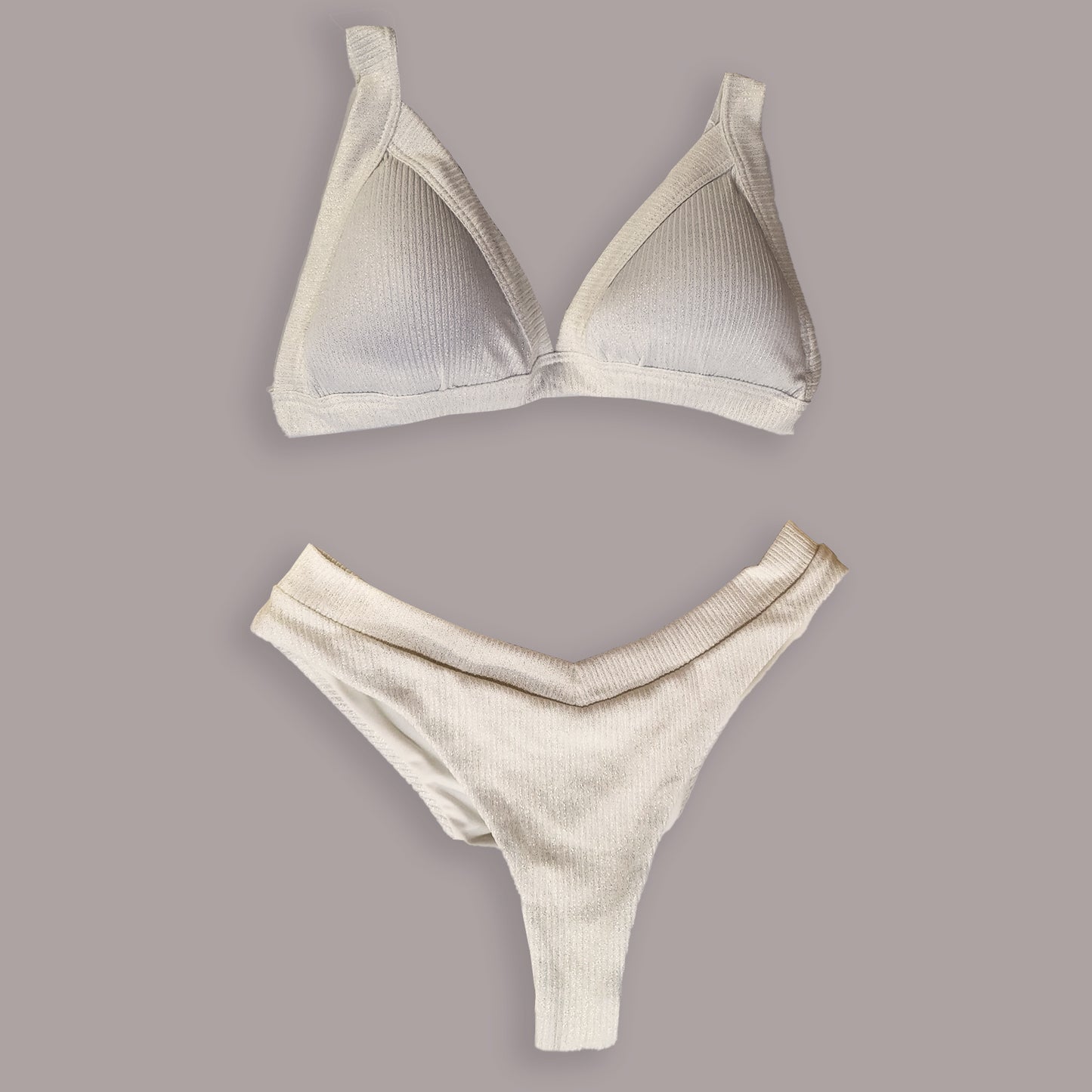 Sparkle Triangle Bikini Set Top & Bottom