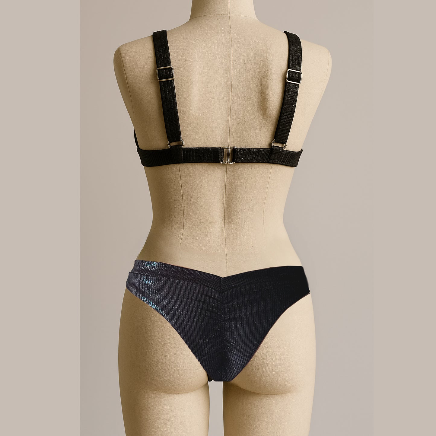 Sparkle Triangle Bikini Set Top & Bottom